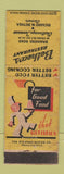 Matchbook Cover - Tethea's Restaurant Chattanooga TN WORN
