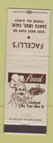 Matchbook Cover - Facelli's Restaurant Santa Cruz CA