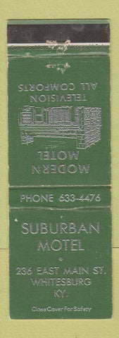 Matchbook Cover - Suburban Motel Whitesburg KY WEAR