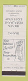 Matchbook Cover - Spa Restaurant Salida Colorado