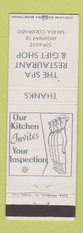 Matchbook Cover - Spa Restaurant Salida Colorado