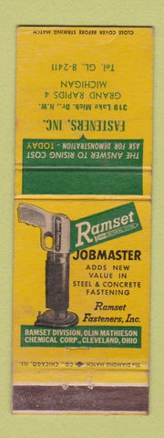 Matchbook Cover - Ramset Jobmaster Fasteners Grand Rapids MI