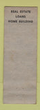 Matchbook Cover - RL Hall Insurance Real Estate WEAR