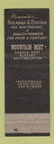 Matchbook Cover - Stearns & Foster Cotton Batting Mattresses Cincinnati OH