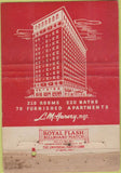 Matchbook Cover - LiClaire Hotel Moline IL WORN 40 Strike