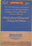 Matchbook Cover - HOMCO Houston oil Field Materials TX 40 Strike