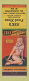 Matchbook Cover - Abe's Feed Store South Charleston WV pinup
