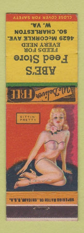 Matchbook Cover - Abe's Feed Store South Charleston WV pinup