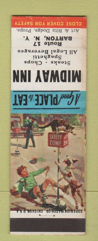 Matchbook Cover - Midway Inn Barton NY WEAR