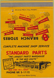 Matchbook Cover - NAPA Auto Parts Memphis TN 40 Strike