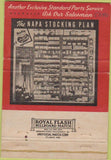 Matchbook Cover - NAPA Auto Parts Memphis TN 40 Strike