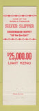 Matchbook Cover - Silver Slipper Casino Las Vegas NV