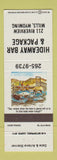 Matchbook Cover - Hideaway Bar & Package Mills WY