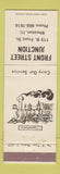Matchbook Cover - Front Street Junction train Wheaton IL