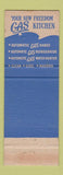 Matchbook Cover - Vermont Gas Corp VT Kitchen