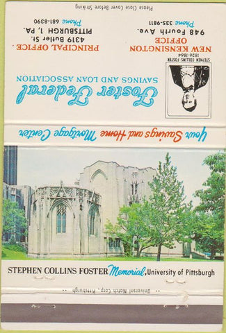 Matchbook Cover - Foster Federal Savings Loan Pittsburg PA 40 Strike