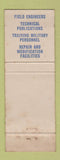 Matchbook Cover - RCA Field Engineering Dayton OH Camden NJ Washington DC WORN