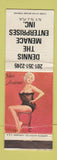 Matchbook Cover - Dennis the Menace Enterprises NY NJ FL pinup WEAR