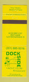Matchbook Cover - Dockside Yacht Club Restaurant South Chesapeake City MD