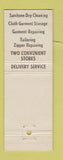 Matchbook Cover - Concord Cleaners Concord NH DD Bean