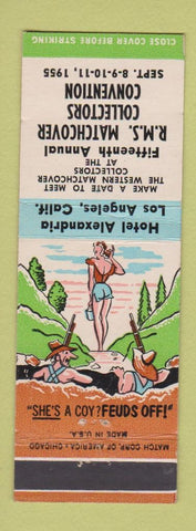 Matchbook Cover - RMS Match Convention 1955 Los Angeles CA hillbilly
