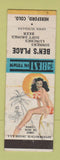 Matchbook Cover - Ben's Place Hereford Colorado pinup WEAR