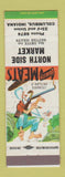 Matchbook Cover - North Side Market Columbus IN hillbilly