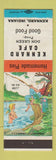 Matchbook Cover - Kennard Cafe Kennard IN hillbilly #1