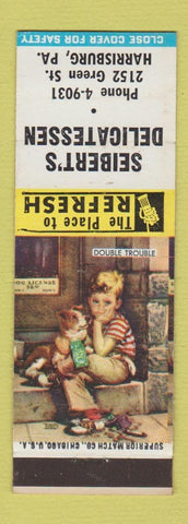 Matchbook Cover - Seibert's Delicatessen Harrisburg PA