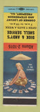 Matchbook Cover - Dick & Andy's Shell oil gas Freeport IL pinup