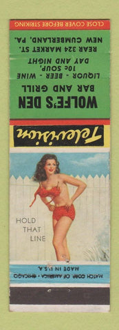Matchbook Cover - Wolfe's Den New Cumberland PA pinup