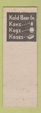 Matchbook Cover - H&H Wine Cellar Lansing MI hillbilly