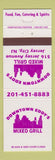 Matchbook Cover - Downtown Eddy's Mixed Grill Jersey City NJ