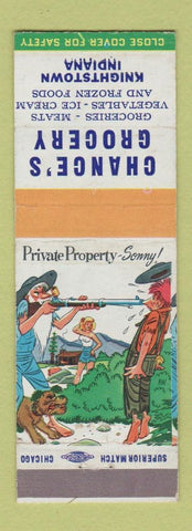 Matchbook Cover - Chance's Grocery Knightstown IN hillbilly