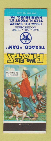 Matchbook Cover - Texaco Dan oil gas Harrisburg PA