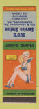 Matchbook Cover - Bud's Service Station oil gas Esso Harrisburg PA pinup
