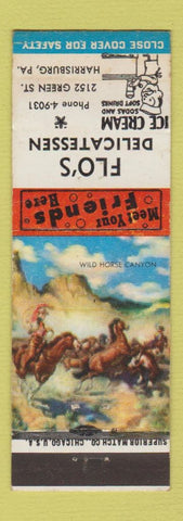 Matchbook Cover - Flo's Deli Harrisburg PA