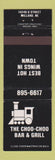 Matchbook Cover - The Choo Choo Bar Grill Millard NE WEAR