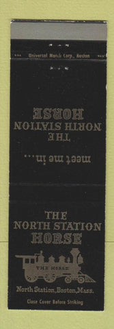 Matchbook Cover - North Station Horse train Boston MA