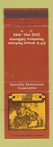 Matchbook Cover - Loose Caboose Pasadena CA Train