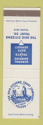 Matchbook Cover - Ohio Citizens Trust Company Toledo OH