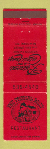 Matchbook Cover - The Puffing Bill Restaurant train New York City