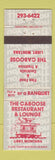 Matchbook Cover - Caboose Restaurant Lounge Libby MT