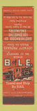Matchbook Cover Brotherhood of Locomotive Engineers Union Boston MA Trains WEAR