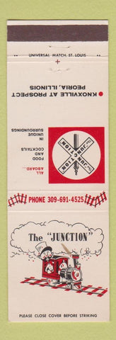 Matchbook Cover - The Junction Restaurant Peoria IL train WEAR
