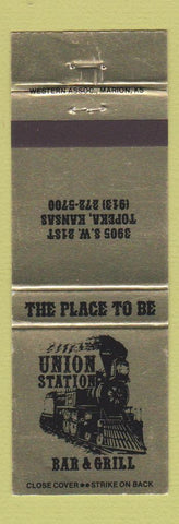 Matchbook Cover - Union Station Bar Grill Topeka KS