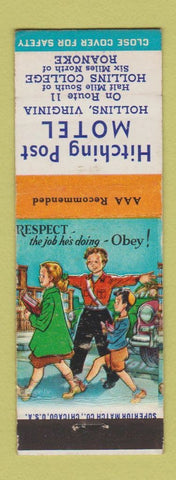 Matchbook Cover - Hitching Post Motel Hollins VA