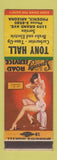 Matchbook Cover - Tony Hall Auto Service Phoenix AZ pinup