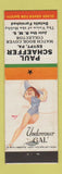 Matchbook Cover - Paul Schaeffer Match Collector Egypt PA pinup