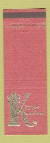 Matchbook Cover - Kings Cellar Restaurant Hermosa Beach Hollywood Malibu CA